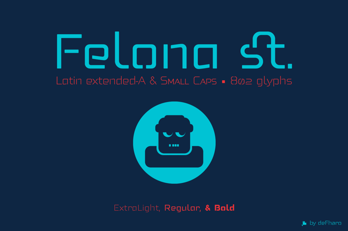 Felona st. Font poster