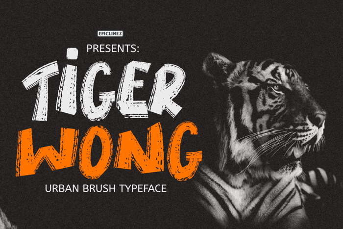 Tiger Wong Font poster
