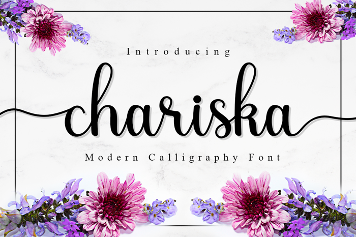 chariska Font poster