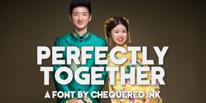 Perfectly Together Font poster