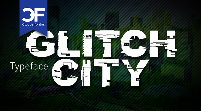 CF Glitch City Font