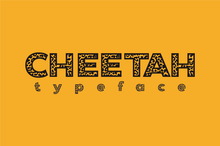 Cheetah Font poster