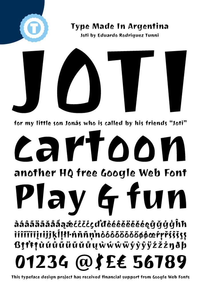 Joti One Font poster