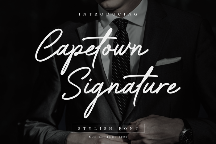 Capetown Signature Font poster
