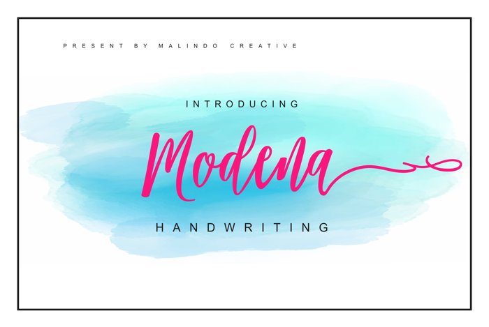 Modena Font poster