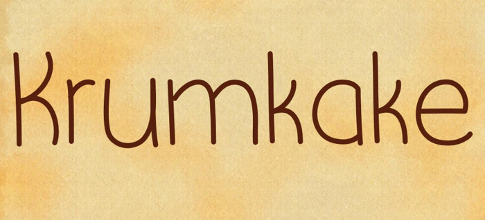 Krumkake Font poster