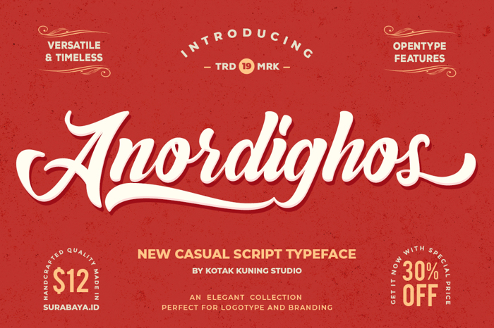 Anordighos Font poster