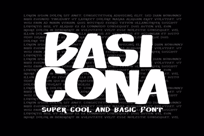Vtks Basicona Font poster