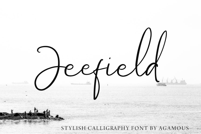 Jeefield Font poster