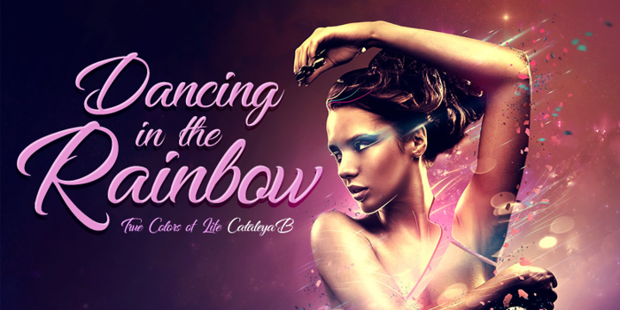 Dancing in the Rainbow Font poster