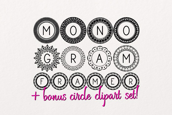Monogram Framer Font poster