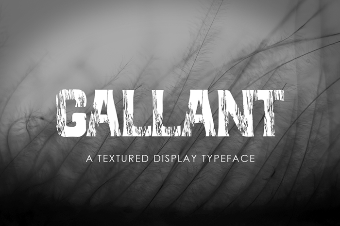 GALLANT Font poster