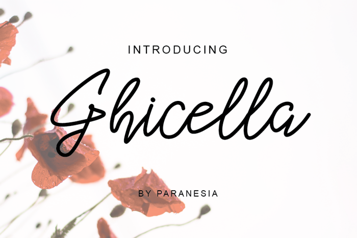 Ghicella Font poster