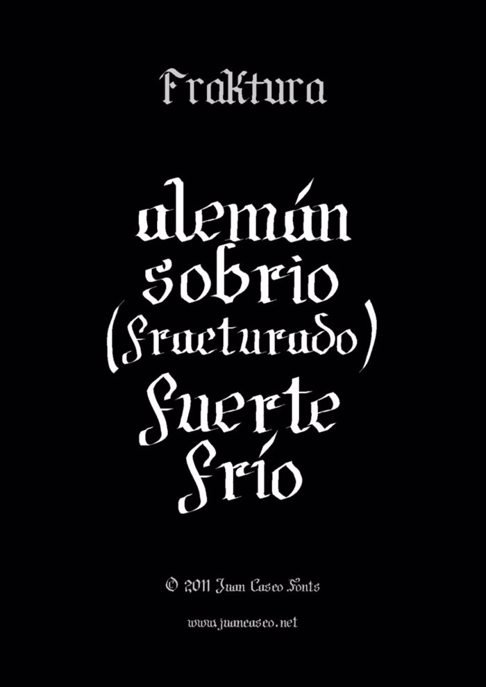 Fraktura Font poster