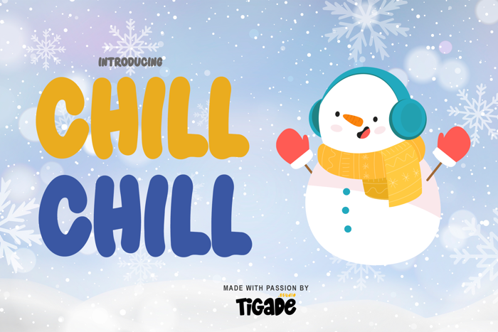 Chill Chill Font poster