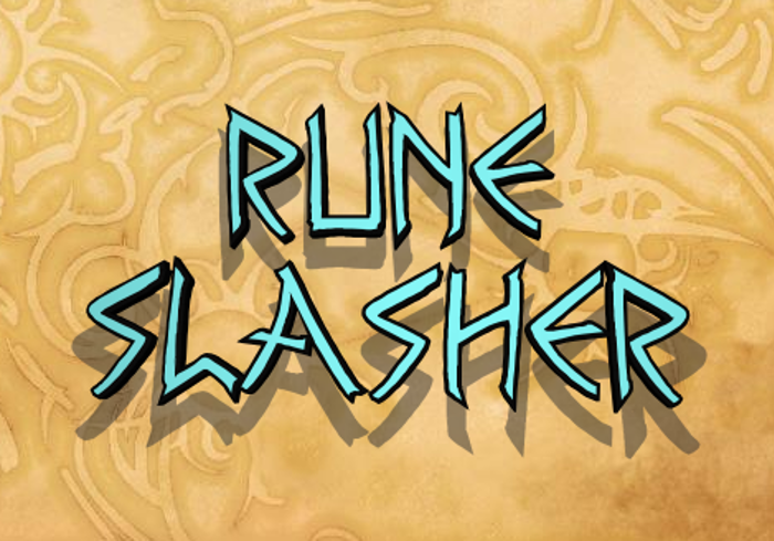 Rune Slasher Font poster