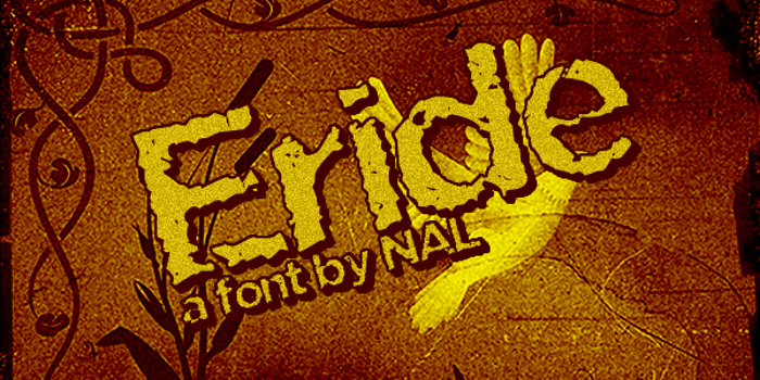 Eride Font poster