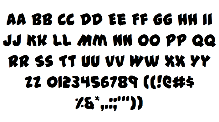 #44 Font poster