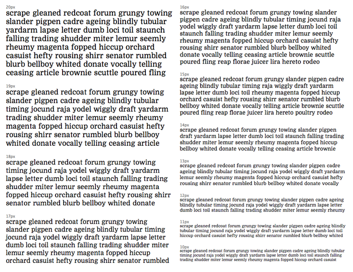 Domine Font poster