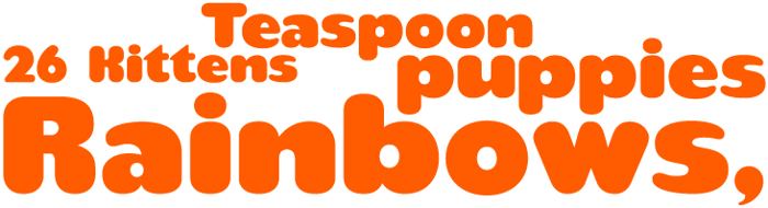 teaspoon Font poster