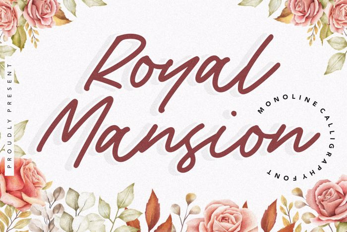 Royal Mansion Font poster