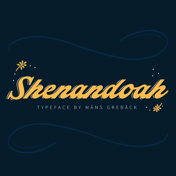 Shenandoah Font poster