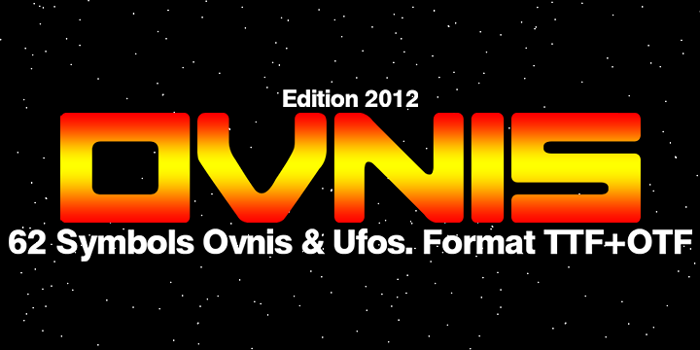 Ovnis Font poster