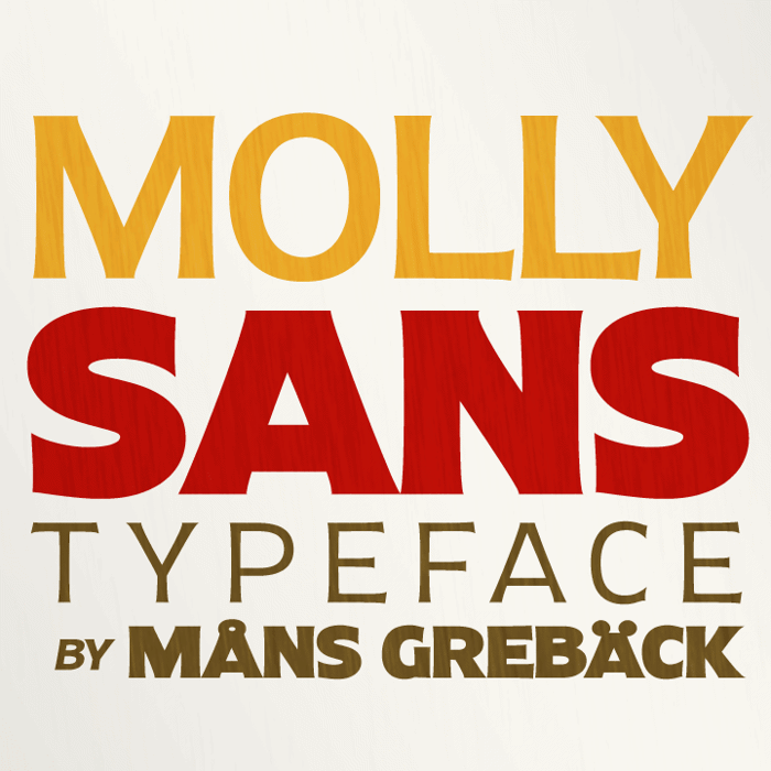 Molly Sans Font poster