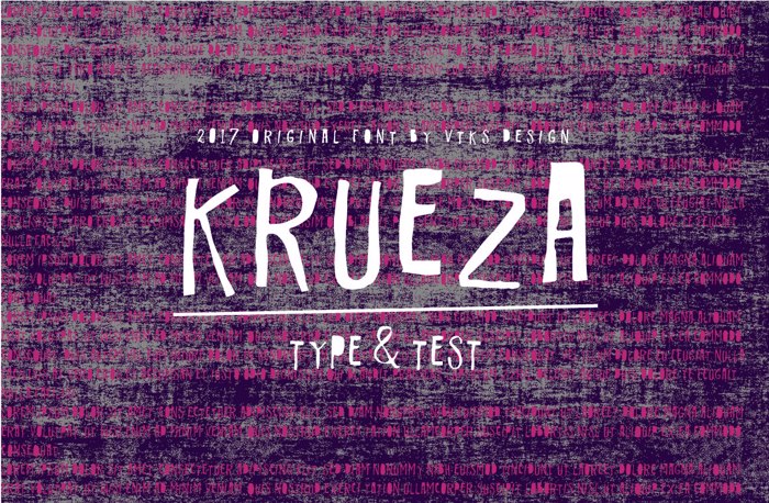 Vtks Krueza Font poster