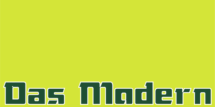Das Modern Font poster