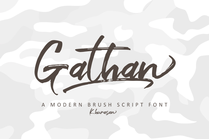 Gathan Font poster