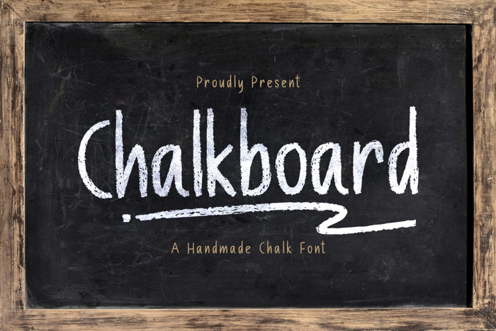 Chalk Board Font poster