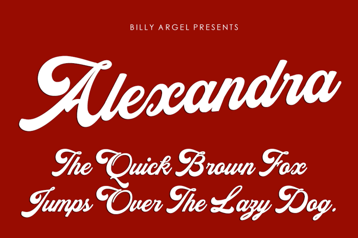 Alexandra Font | Billy Argel | FontSpace