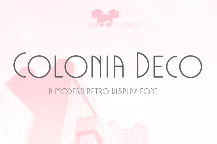 Colonia Deco Font poster