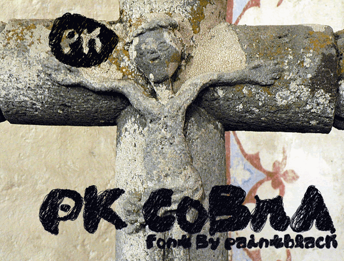 PK CoBrA Font poster