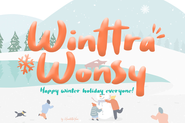 Winttra Wonsy Font poster