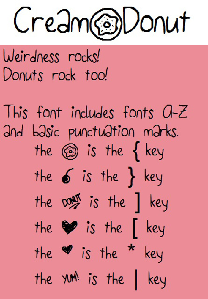 CreamDonut Font poster