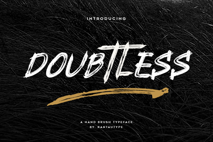 Doubtless Font poster