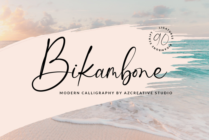 Bikambone Font poster