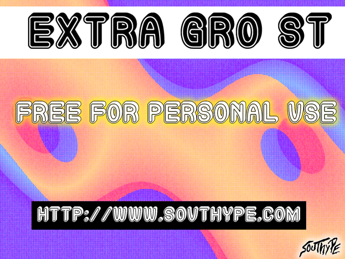 Extra Gro St Font poster