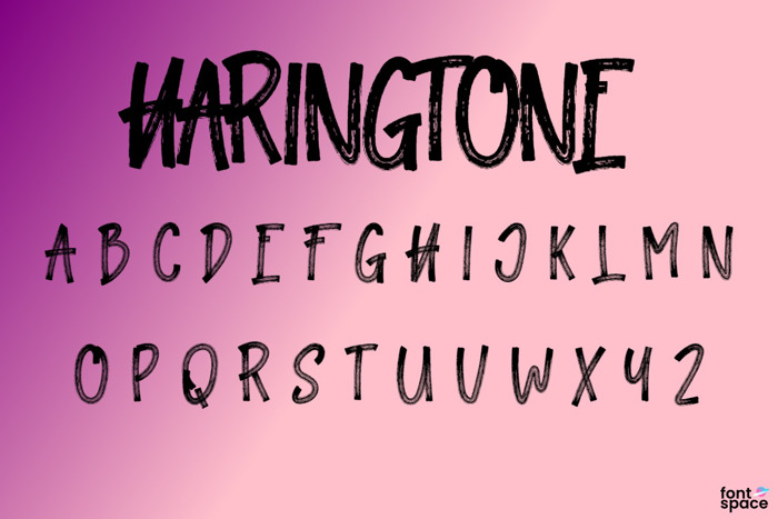 Haringtone Font poster