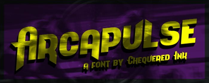Arcapulse Font poster