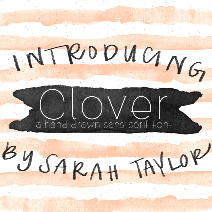 Clover Font poster