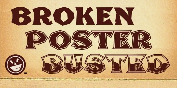 Broken Poster Font poster