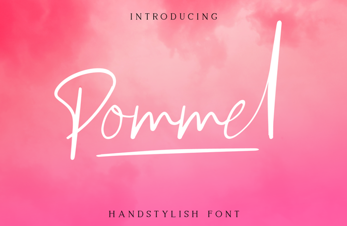 Pommel Font poster