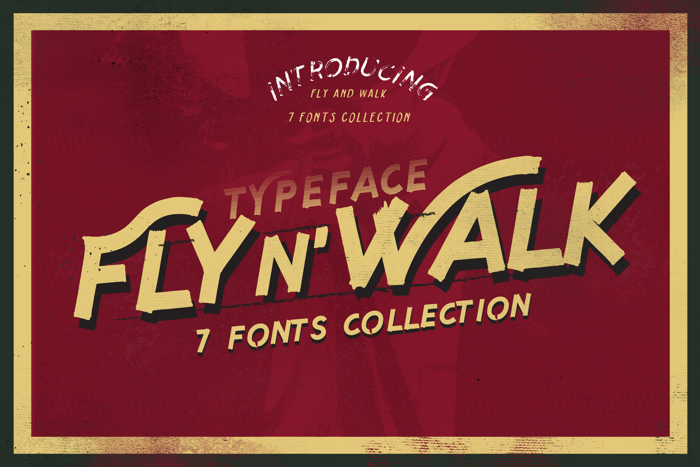 Fly n Walk Font poster