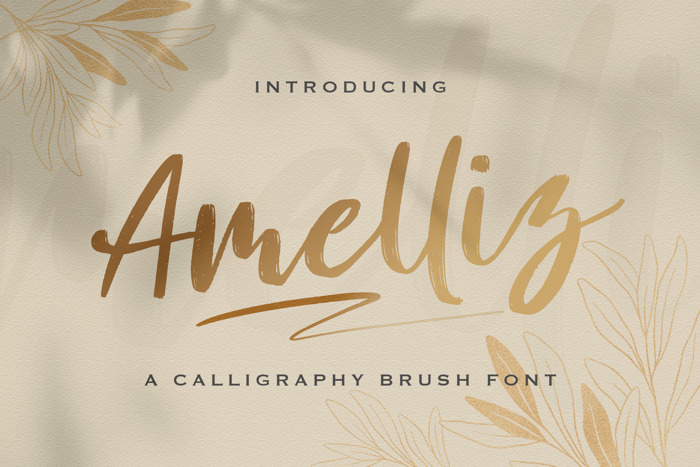 Amelliz Font poster