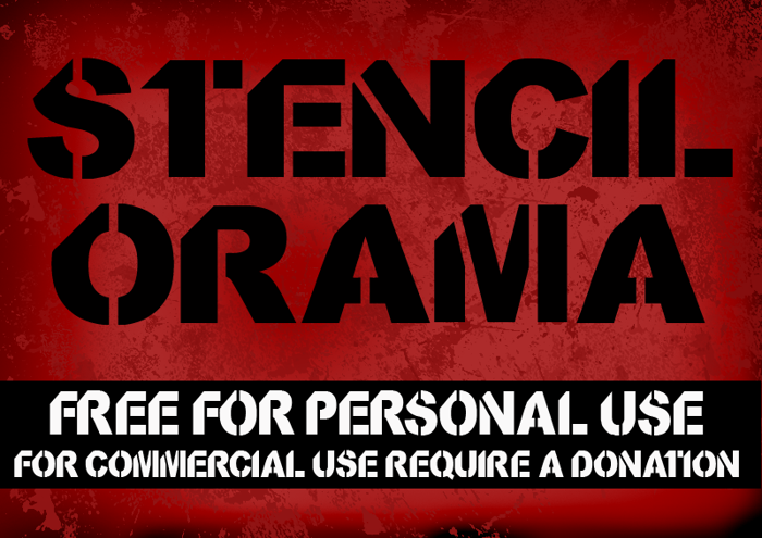 CF StencilOrama Font poster