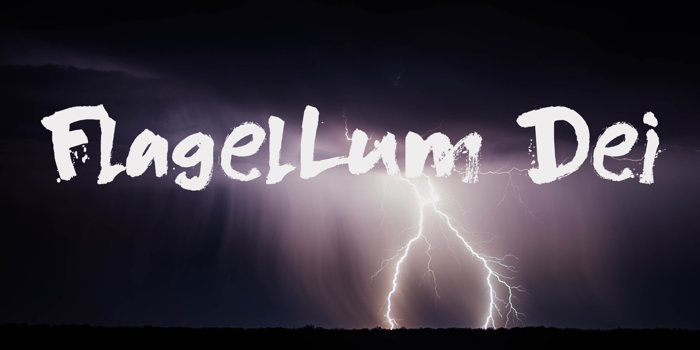 DK Flagellum Dei Font poster