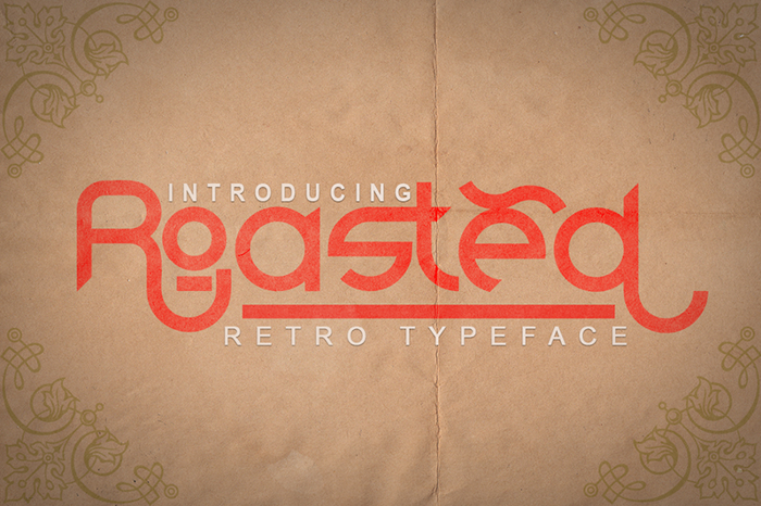 Roasted Font poster